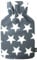 LKH Hot Water Bottle Cover UK 2L Hot Water Bottle Fleece Cover Hot & Cold Compress Washable Super Soft Sherpa Fleece Star Printed Cover Gift for Kids Teen Adults (Only Cover)