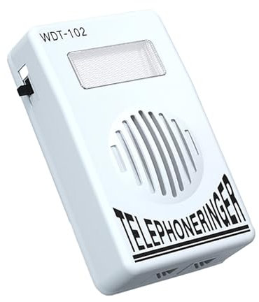 bnsggl Einstellbarer Telefon Klingelton Verstärker Mit Blinkenden Lichtern Für Festnetztelefone Telefon Sound Verstärker Wandmontierbar