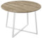 DUBI Möbel Esstisch NOA, Rund 110x110 cm Esszimmertisch Küchentisch Holztisch für Küche, Esszimmer, Industrial modern Design, Sandeiche Optik, 11216-UW-EISA