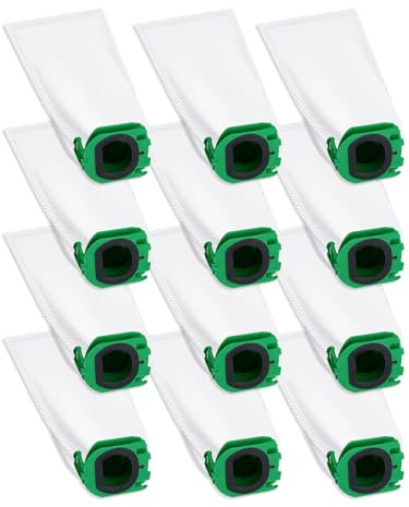 12 Stück Staubsaugerbeutel für Vorwerk Kobold VB100 Filtertüten Ersatz Beutel Zubehör Staubbeutel für Vorwerk Kobold VB100 VB 100 FP100 FP 100 Akku-Staubsauger