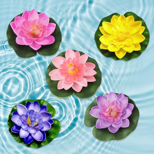 Nenúfares Artificiales, Flotantes Lirio De Agua Artificial, Nenufares Flotantes Artificiales, Nenufares Artificiales Flotantes Plantas, Lirio De Agua Artificial Flotante