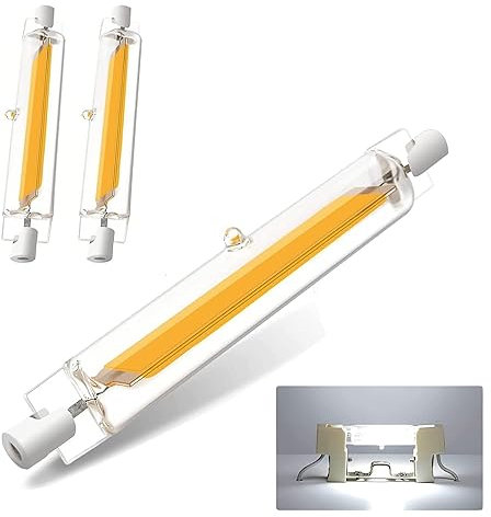 GFDYTG R7S LED 118mm Dimmbar,20W R7S LED Stab Ersetzt 200W Halogenlampen,Led r7s Lampen Kaltesweiß 2000LM 6000K,R7s LedGlühbirne Ohne Flackern,2er Pack