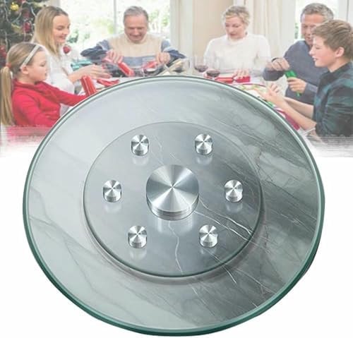 BTOIASYHF 80cm Plato Giratorio De Vidrio Templado, Grande Transparente Bandeja Giratoria, Plato para Servir Giratorio para Mesa De Comedor(70cm(28inch))