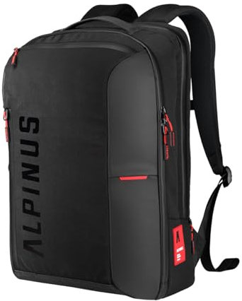 Alpinus Tijuca Reiserucksack Schwarz -Travel Backpack mit Laptopfach, Handgepäck-Rucksack für Damen & Herren, Wanderrucksack, Outdoor Rucksack für Wandern und Trekking, Trekkingrucksack