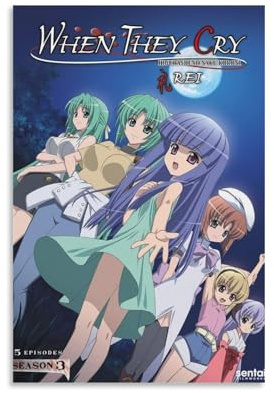 ZEQFEMKL Umineko When They CryArt Bilddruck, moderne Familienschlafzimmer-Dekoration, Posterdruck, Wohnzimmer, Ästhetik, Leinwand, Wand, Jugendliche, Mädchen, Schlafsaal, Dekoration, ungerahmt, 50 x