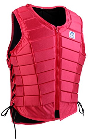 kowaku Protecteur de Gilet D'équitation équestre Rembourré, Rouge, Femme M