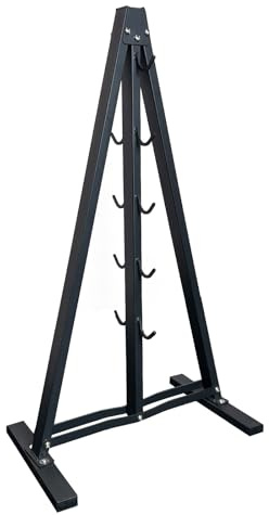 KORIKAHM Lat Pulldown Attachments Storage Rack, Wall Mounted Lat Pull Down Bar Organizer with Heavy Duty Hooks, Steel Gym Accessory Rack for Cable Attachment