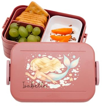 Bärenfreunde MEPAL Müslibecher to go Edelstahl mit Namen, Joghurtbecher | Isolierter Thermo Behälter zum Beschriften für Kinder oder Erwachsene, personalisierter Müsli Becher inklusive Löffel