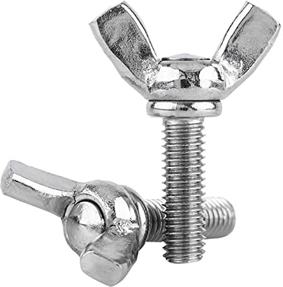 SustVita 304 Edelstahl-Flügelschrauben in der metrischen Größe M5. Diese Butterfly-Handschrauben von Tool Liberty dienen zur Befestigung von Vorrichtungen, Möbeln und allgemeinen (M5*12mm)