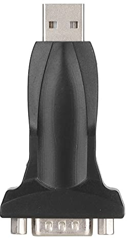 Tomantery USB-zu-RS232-Konverter, Hohe Kompatibilität, Plug-and-Play für 10/8/7/XP, ISDN-Terminaladapter, Etikettendrucker, ABS-Metall, Schwarz, 1 Packung