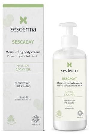 Sesderma SESCACAY Feuchtigkeitsspendende Körpercreme mit Cacay-Öl & HPR 250 ml - Straffende & Regenerierende Pflege für trockene, empfindliche Haut, Glättend, Barrierestärkend