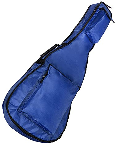 Mavaol Borsa protettiva per chitarra Custodia durevole con doppia tracolla regolabile da 41 pollici per chitarristi acustici Tessuto Oxford Verde Blu 105x43x5 cm (Blue)