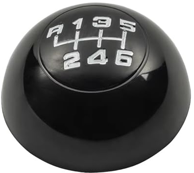 TPSOBRU Auto Schalthebel Für Alfa Für Romeo Für Giulietta 2010-2018 Auto Getriebe Shift KOB Hebel Shifter Stick Handball Abdeckung Kappe Schaltsack+Schaltknauf(6 Speed Black Cap)