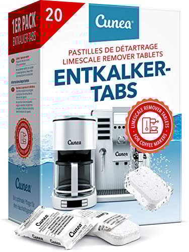 Descaling Tablets for Coffee machines & Kettle 20 pieces - compatible with for Delonghi, Tassimo, Dolce Gusto, Bosch, Nespresso