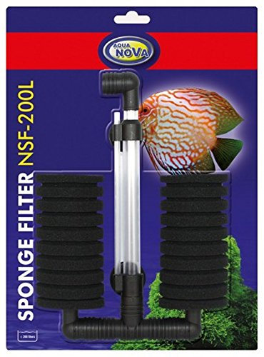 Doppelarmiger-Schwammfilter - AQUANOVA NSF200, mit eingebautem Belüfter