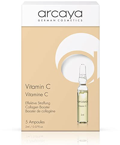 arcaya Vitamin C Ampullen | Anti-Pigment & Anti-Aging Konzentrat | Strahlenden Teint & Gesteigerte Spannkraft | Intensive Faltenbekämpfung