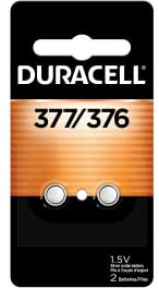 Duracell Watch And Electronic Battery 1.5 V Model No. 377 Carded