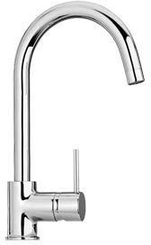 Paini COX Monocomando Cucina Bocca Tubo Orientabile Cromato Chrome Grigio