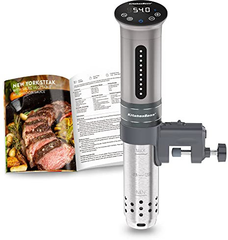 KitchenBoss Sous Vide Roner Cuisine Basse Température 1100W Immersion étanche IPX7 Circulateurs Contrôle de Température de Précision