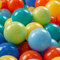 KiddyMoon 100 ∅ 7Cm Kinder Bälle Spielbälle Für Bällebad Baby Plastikbälle Made In EU, Hellgrün/Orange/Türkis/Blau/Babyblau/Gelb