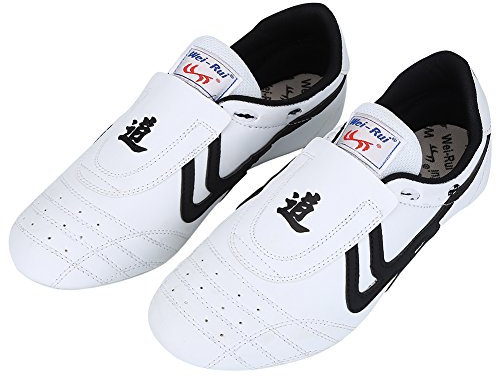VGEBY1 Taekwondo Schuhe, leichte Schuhe Boxen Kung Fu TaiChi Kampfsport Sneaker für Taekwondo, Boxen, Kung Fu und Taichi, Weiß - weiß - Größe: 42 EU