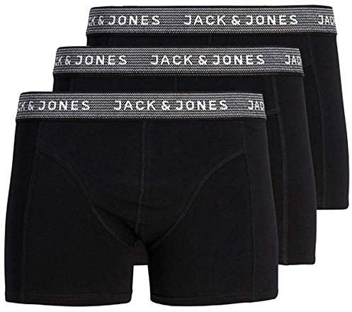 JACK & JONES men's plain boxer shorts - Black - XX-Large