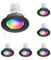 ledscom.de 6 Stück Decken-Einbaustrahler FERE Einbaurahmen schwarz matt inkl. Smart Home RGBW GU10 LED Lampe, 5,41W, 473lm