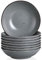 vancasso Suppenteller Steingut, MODA 8-teiliges Tiefteller Set, Pastateller, Nudelschalen, Suppenschalen, Salatschale, 800ml