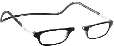 CliC Eyewear - Herren Lesebrille XL - Magnetische Lesebrille - Polyamid TR90 - Flexible Single Vision (1.0, schwarz)