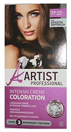 Artist Professional Intensiv Creme Coloration Nr. 77 Haselnuss Dauerhafte Haarfarbe = 1 Set