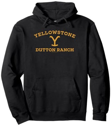 Yellowstone Large Gold Dutton Ranch Logo Sweat à Capuche