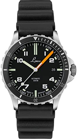 Laco Sportuhr Skorpion, Automatikuhr, Edelstahlgehäuse, Saphirglas, wasserdicht, Made in Germany
