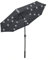 Panana 2.7M Garden Parasol with 24 Solar LED Lights Sun Shade Outdoor Umbrella 8 Sturdy Ribs with Crank and Tilt Mechanism for Poolside, Deck, Patio and Balcony Dark Grey