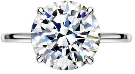 Michooyel Anello di fidanzamento da donna, in argento Sterling con zirconi 925