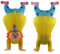LiebeWH Aufblasbares Handstand-Clown-Kostüm für Erwachsene Lustiges Halloween-Ostern-Kostüm für Erwachsene Auf Dem Kopf Stehendes Clown-Kostüm