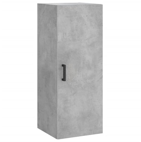 vidaXL Wandschrank, Hängeschrank mit viel Stauraum, Wandmontage Badezimmerschrank, Aufbewahrungsschrank für Wohnzimmer Schlafzimmer, Betongrau