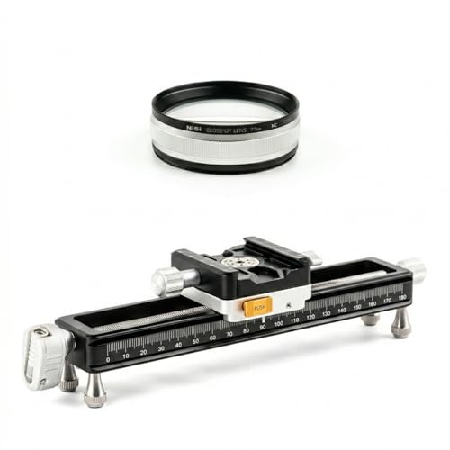 NiSi NC Macro Close Up Lens 77mm-72mm-67mm + NiSi Macro Focusing rail NM200s