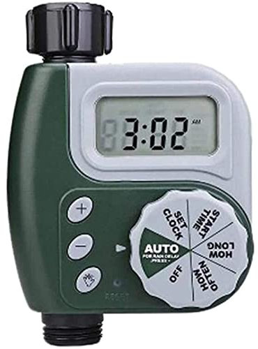 Programmable Orbit Digital Water Timer with Rain Sensor for Garden Irrigation using Water Butt - Easy Setup, Durable and Waterproof, Leakage Prevention, Clear LCD Screen