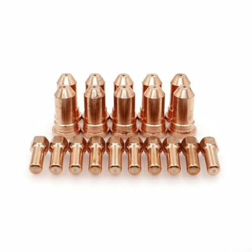 Zoegneer 20 Stück Plasmaschneider-Verbrauchsmaterialien 52556 Elektrode 51246 Spitzenschneidbrenner Verbrauchsmaterialien Zubehör für Cutter Fackel