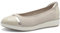 Tamaris Femme Comfort Damen Bequem Ballerines, Beige, 39 EU