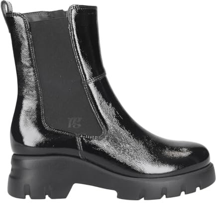 Paul Green Stiefelette 8104-026, Lack/Brush, Schwarz, Damen EU 6/39