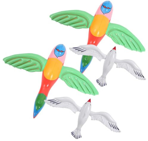 Milisten 1satz Aufblasbare Stranddekorationen Teiliges Mit Seemöwen Und Papageien Für Strandpartys Und Schwimmbadaktivitäten Wasserspielzeug Für Erwachsene