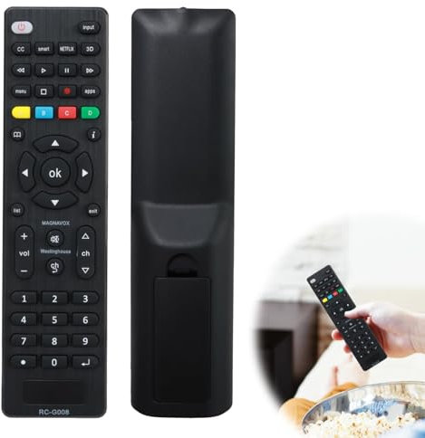 Universal TV Remote Control for Samsung LG Philips Sharp Panasonic Hisense Hitachi Toshiba Haier TCL JVC Vizio Smart TVs Easy Setup Durable Design with 3D Apps Buttons