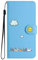 Nbziyoo Lovely Cats Phone Case for iPhone 13 Pro Max,Cute Cats/Sun Flip Wallet Case with Card Slots, Premium Magnetic PU Leather Cover for iPhone 13 Pro Max,Blue