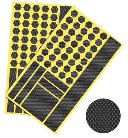 Narisley Rubber Grip Kit, 92 Pieces Enhanced Friction Non Slip Adhesive Tape kit for Indoor & Outdoor Use - Customizable, Durable, Pre-Cut for Cup, Tool Handle, Game Controller, etc (Black, 2 Pack)