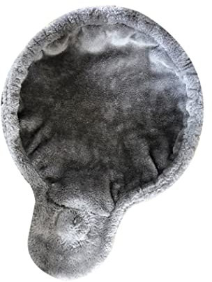 Cat Hammock, 16.9in Dia Spoon-shape Cat Tree Hammock Grey Cat Tree Tower Replacement Soft Plush Hammock Bed for Cat Tree Cat Tower Replacement