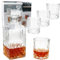 MamboCat Whilly Lot de 5 carafes à whisky + 4 verres I élégant décanteur à whisky 720 ml avec couvercle + tumbler 300 ml avec coupe en verre fin I pour bourbon, brandy & Co. I Idée cadeau
