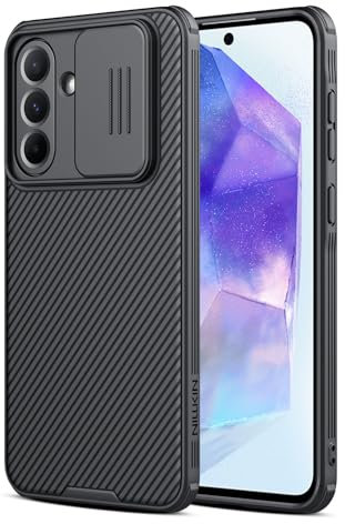 Nillkin Cover per Samsung Galaxy A56 5G, Custodia per Samsung A56 da 6,7 Pollici con Protezione per Fotocamera, Antigraffio e Antiurto - Nero