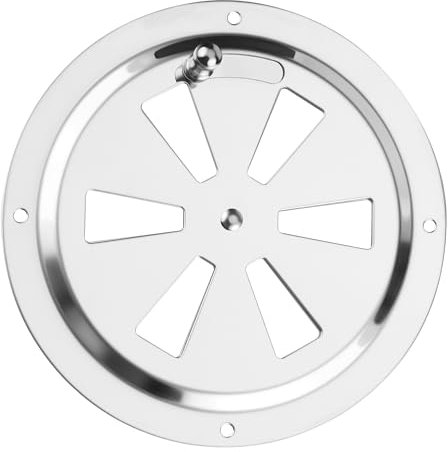 Inossidabile Piastra Di Ventilazione 125mm Griglia Aerazione Regolabile Lamiera Di Ventilazione Rotonda per la Ventilazione della griglia, imbarcazioni, Camper, Case etc