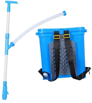 Piantatore Spandiconcime manuale da 25 litri, strumento per la semina del giardino, spruzzatore di fertilizzanti, spandiconcime multifunzione per prato Strumenti Agricoli(Height Adjustable)